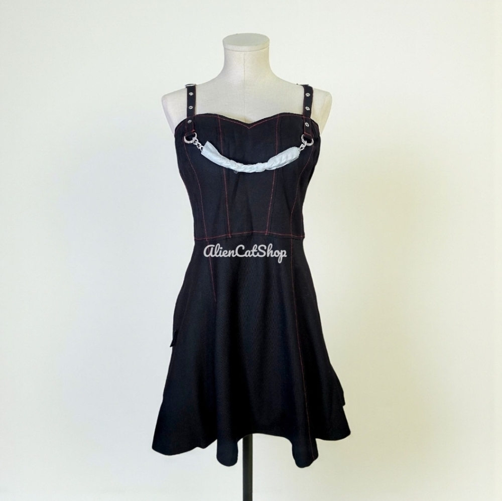 **NEW** Royal Bones By Tripp Black Chain Mini Dress